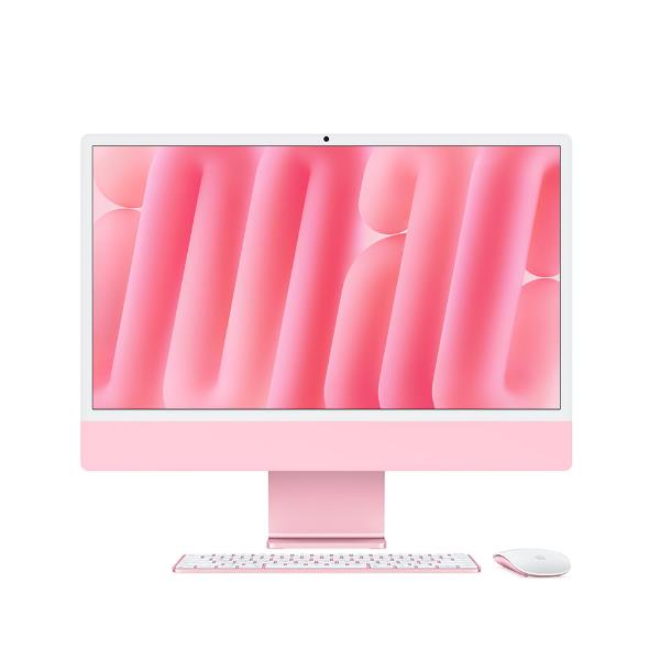 Apple iMac da 24 pollici con display Retina 4.5K: chip Apple M4 con CPU a 10 core e GPU a 10 core, 16GB, SSD da 512GB - Rosa